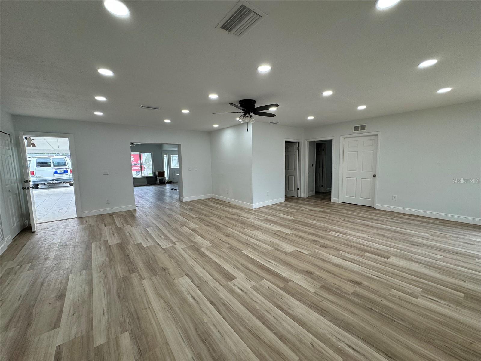 second living room and dining room area with private entrance
