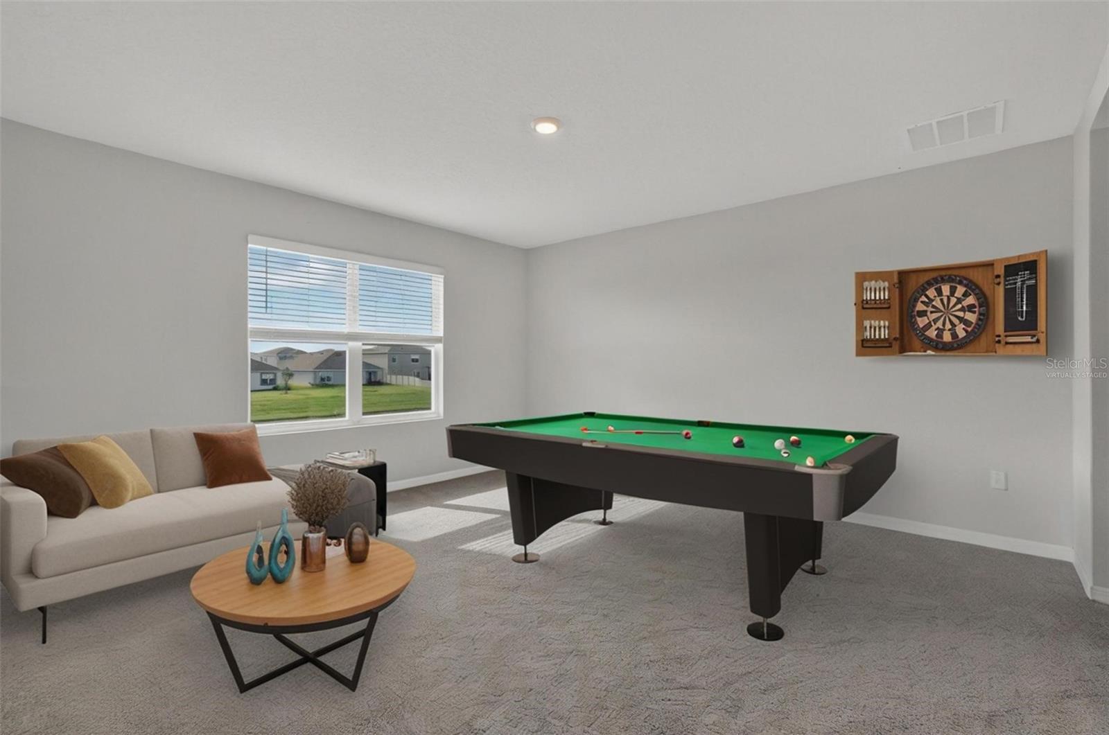 Virtually Staged- Loft as game area