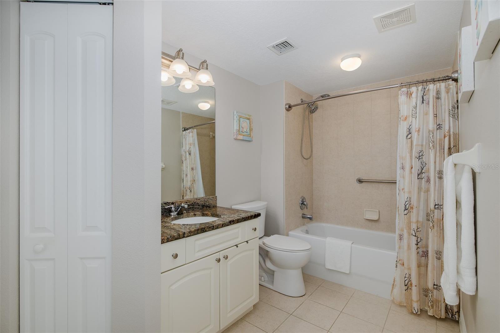 2nd Bath for guests and connected to bedroom 2
