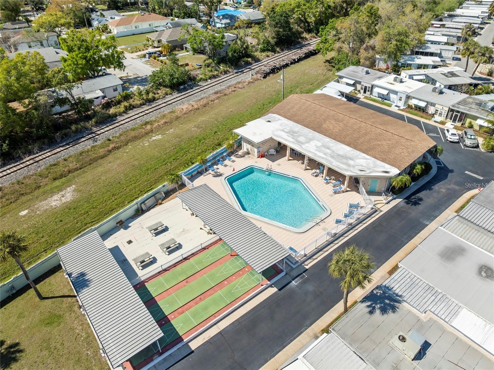 Community pool and clubhouse.