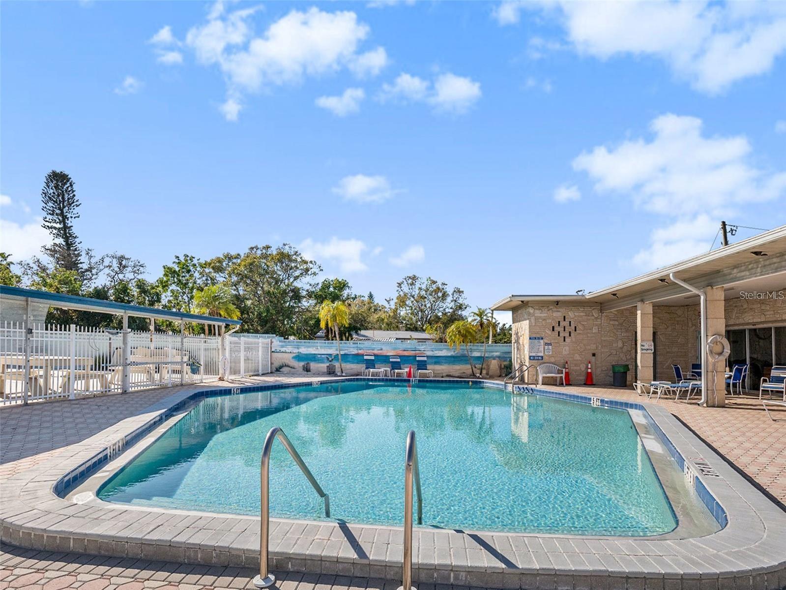 Another view of community pool.