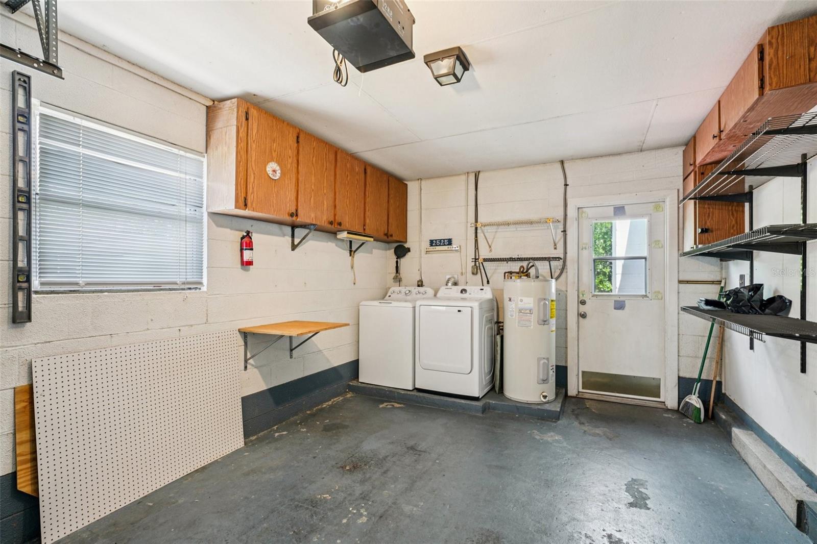 Laundry located in garage steps from your kitchen