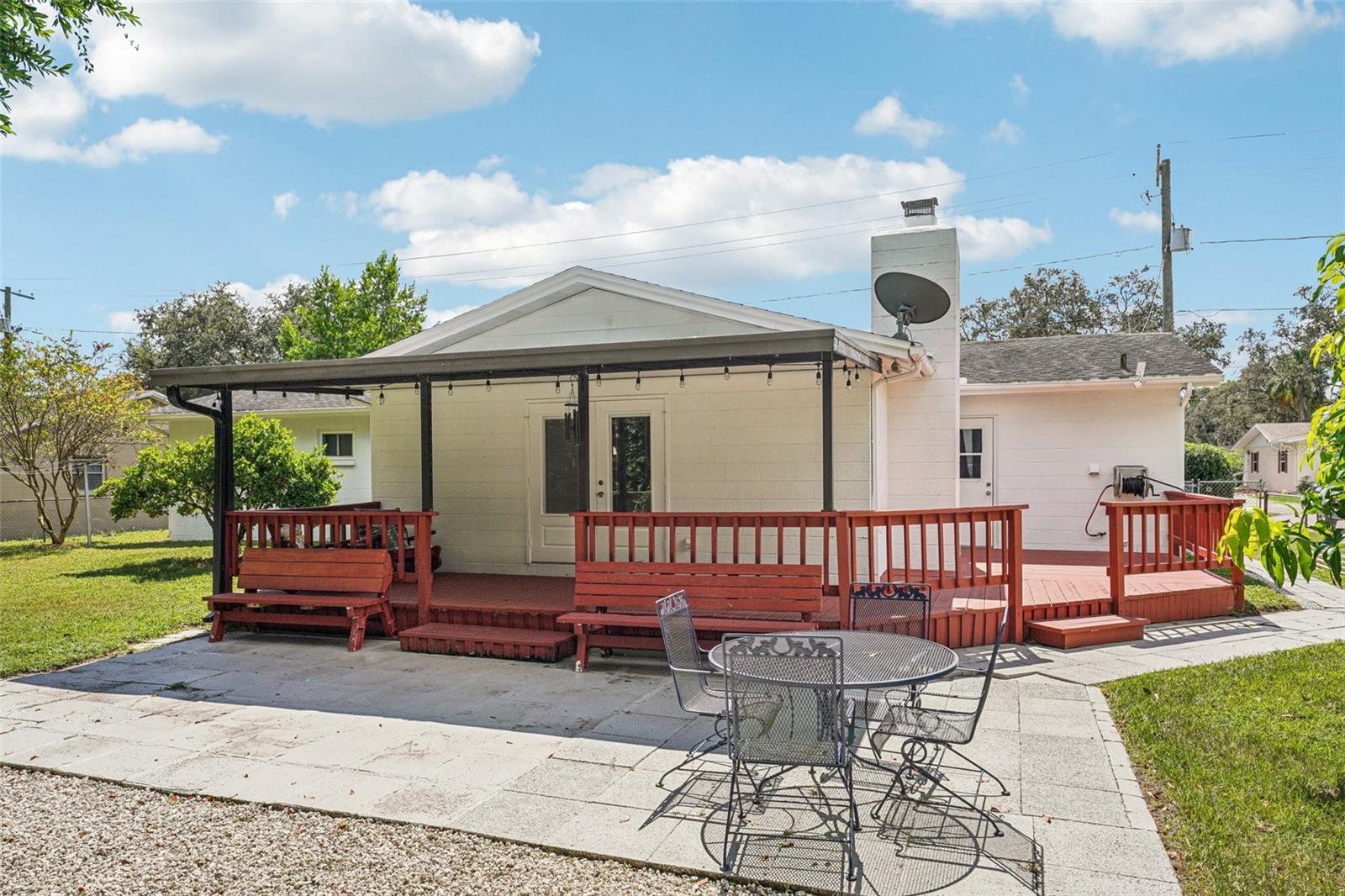 Huge wrap-around deck to host family gatherings
