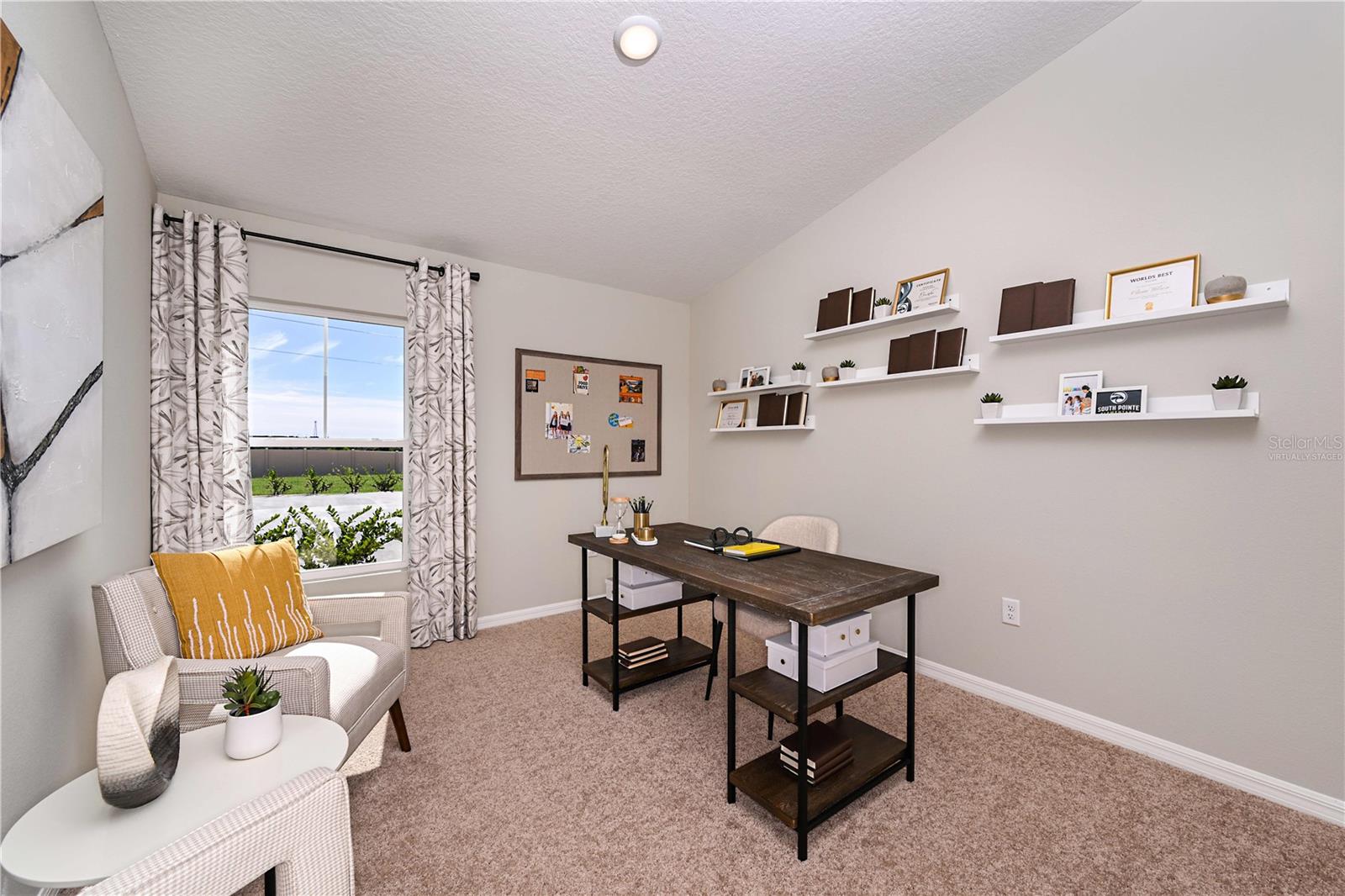 virtually staged/model home