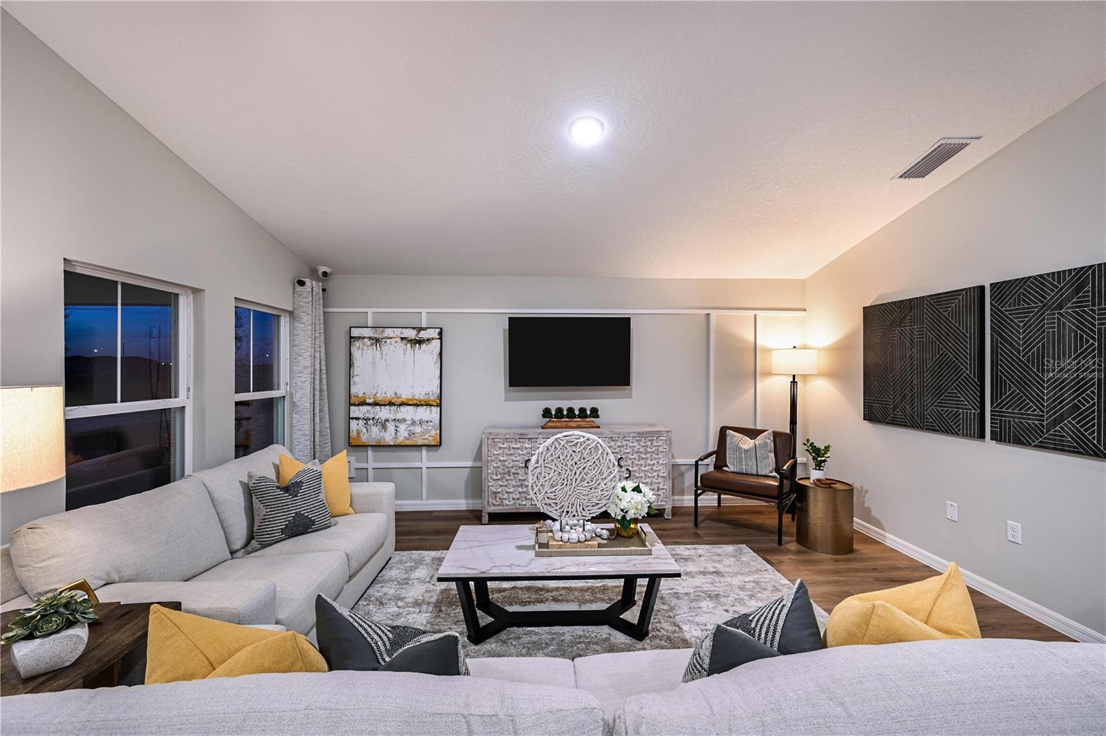 virtually staged/model home