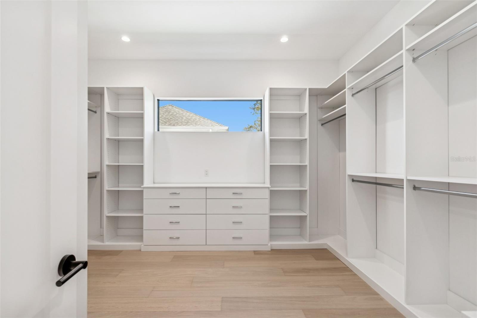 Two separate walk in closets