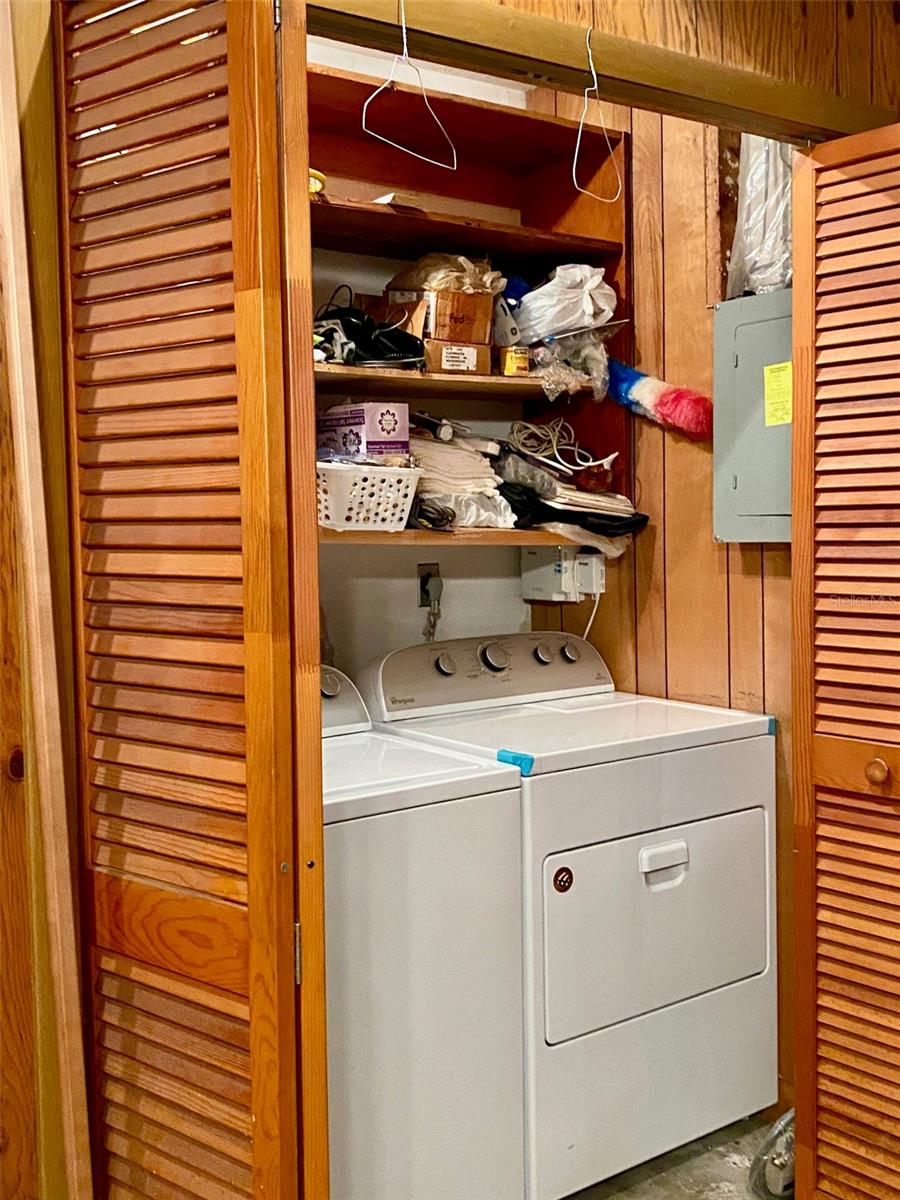Laundry in Garage