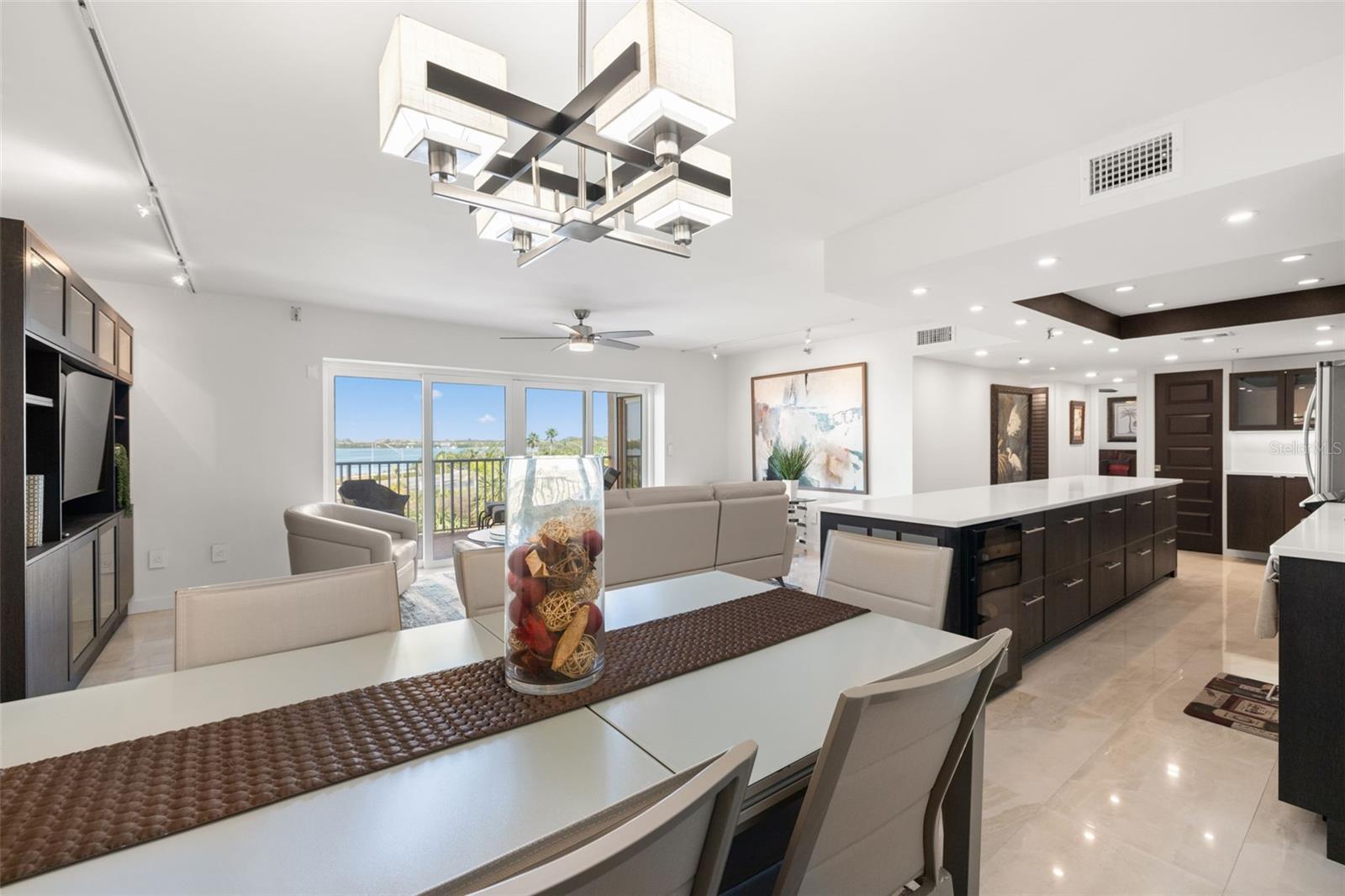 Dining to Kitchen & Living Room