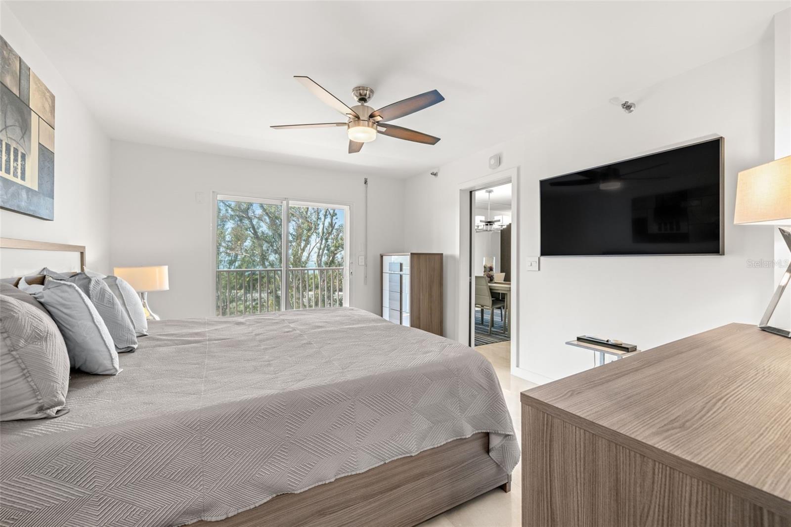 Primary Bedroom with private Balcony