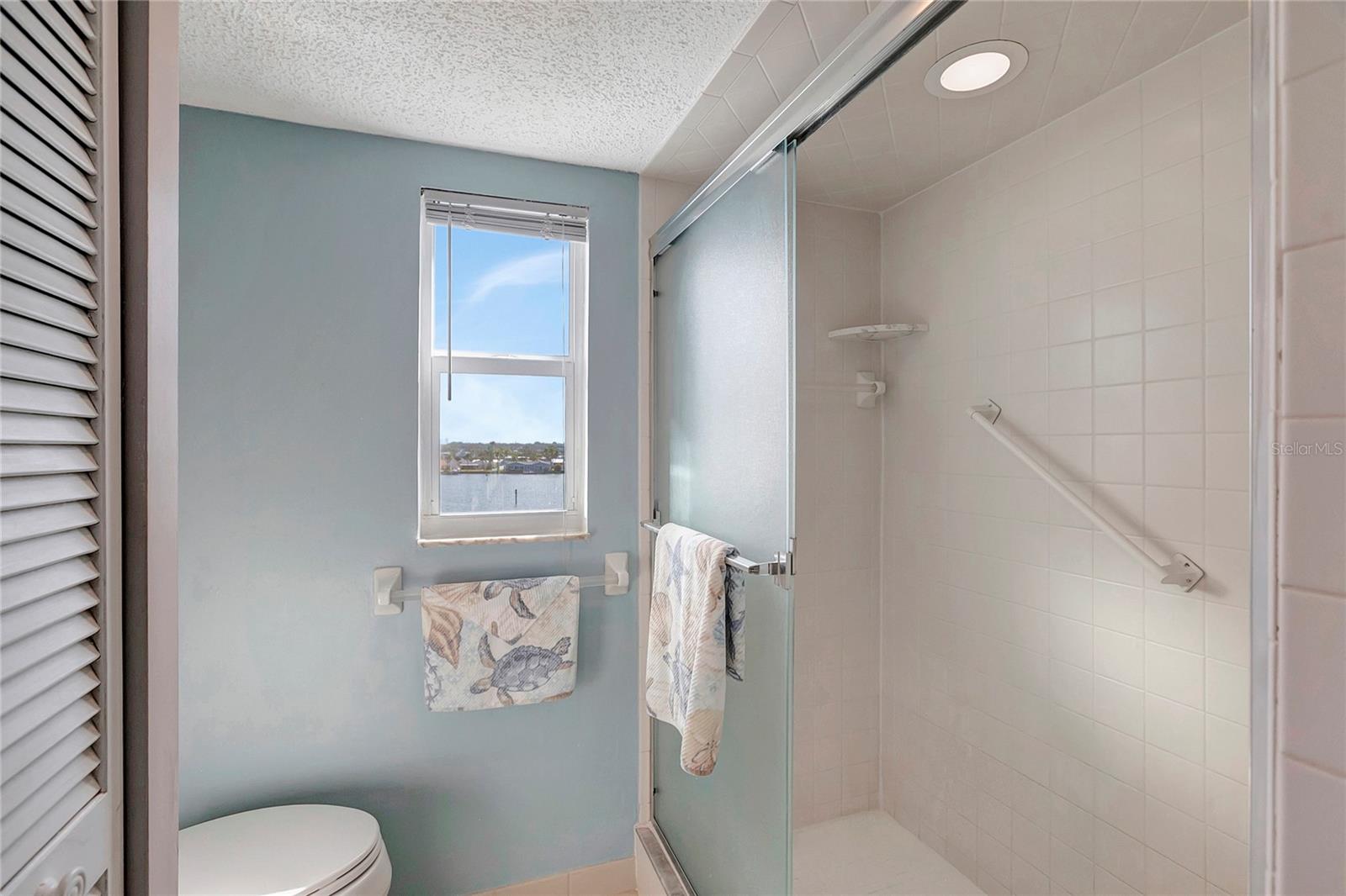 ensuite with water views