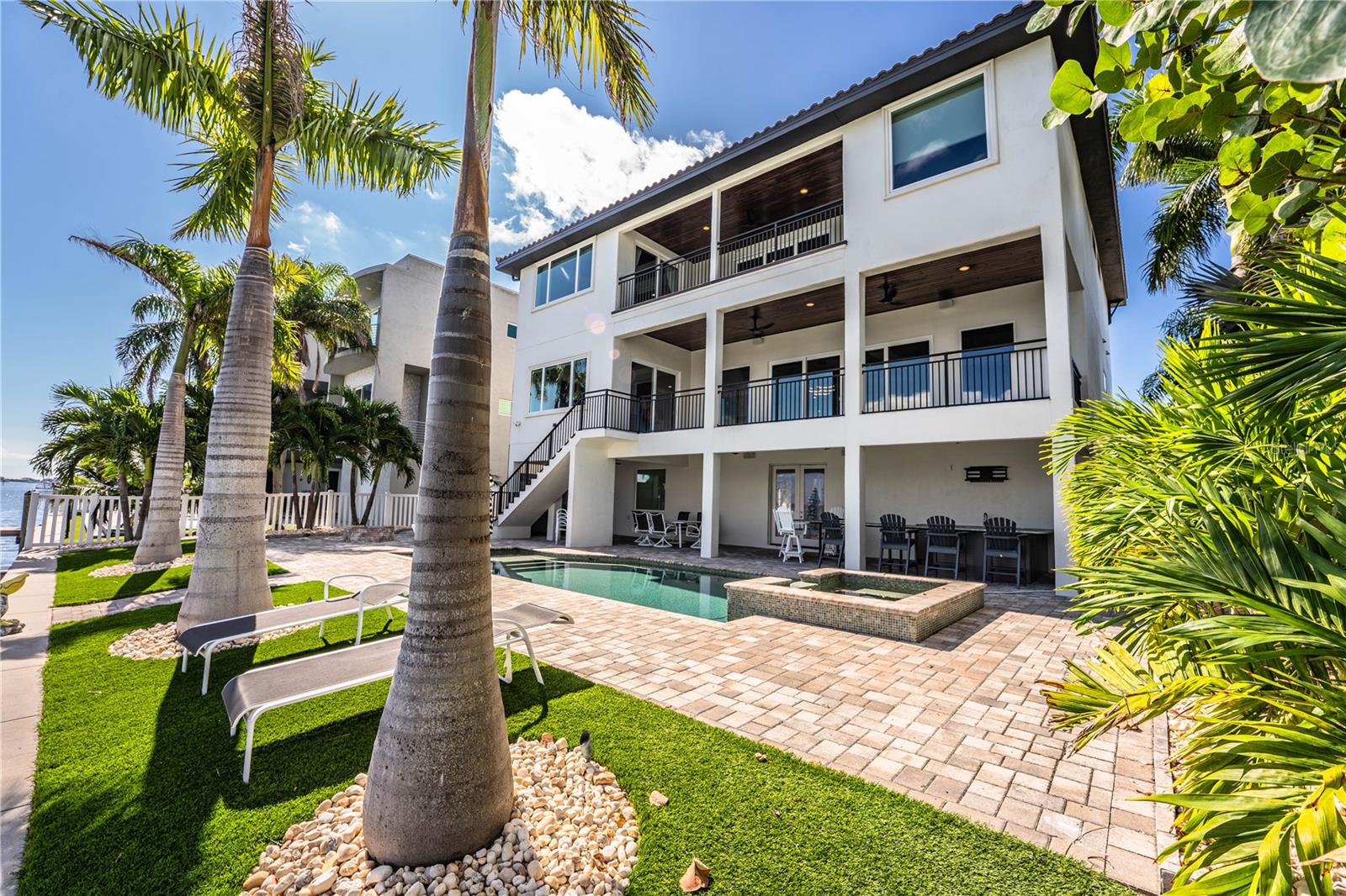 Rear with Artificial Turf