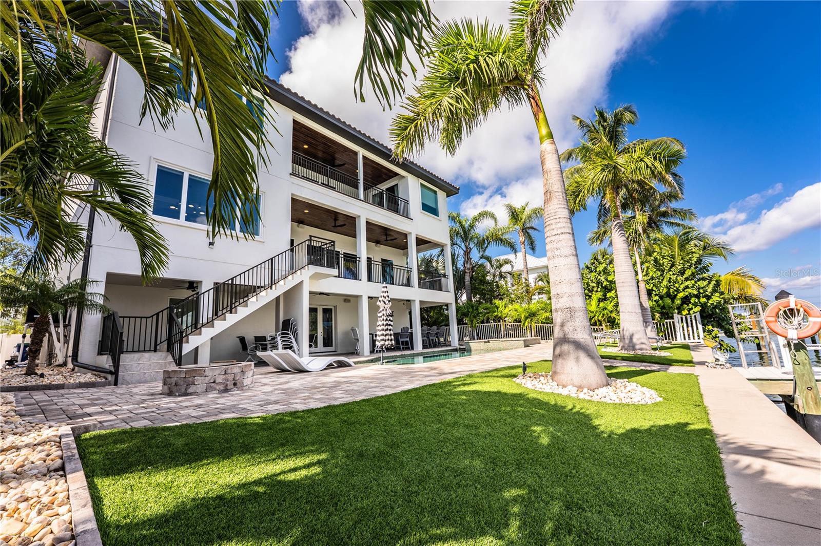 Rear with Artificial Turf