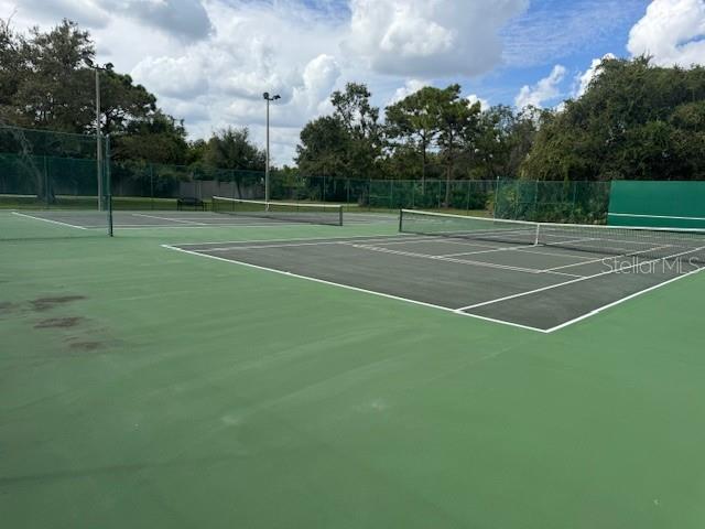 Several tennis courts in Lake St. Charles.
