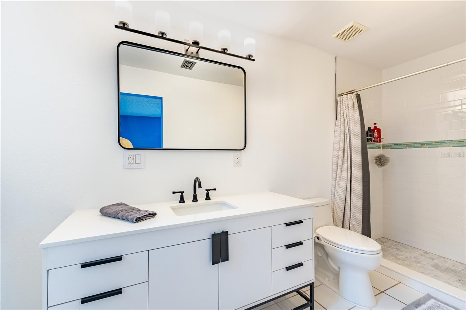 Master Bath with NEW VANITY