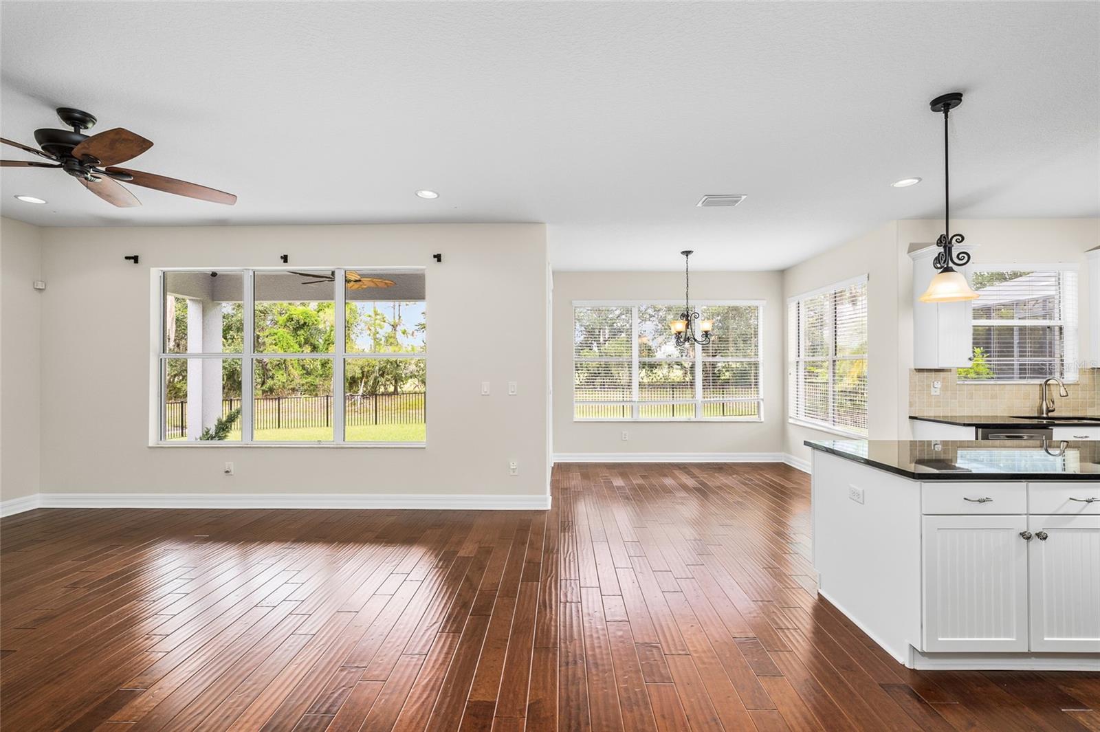 Great room and breakfast area