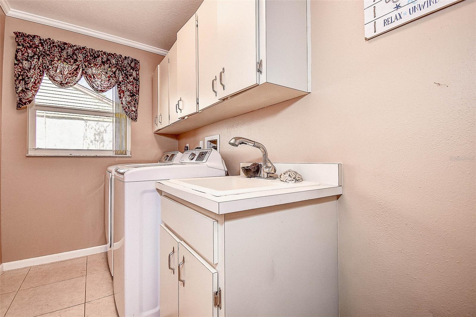 Laundry room off hallway