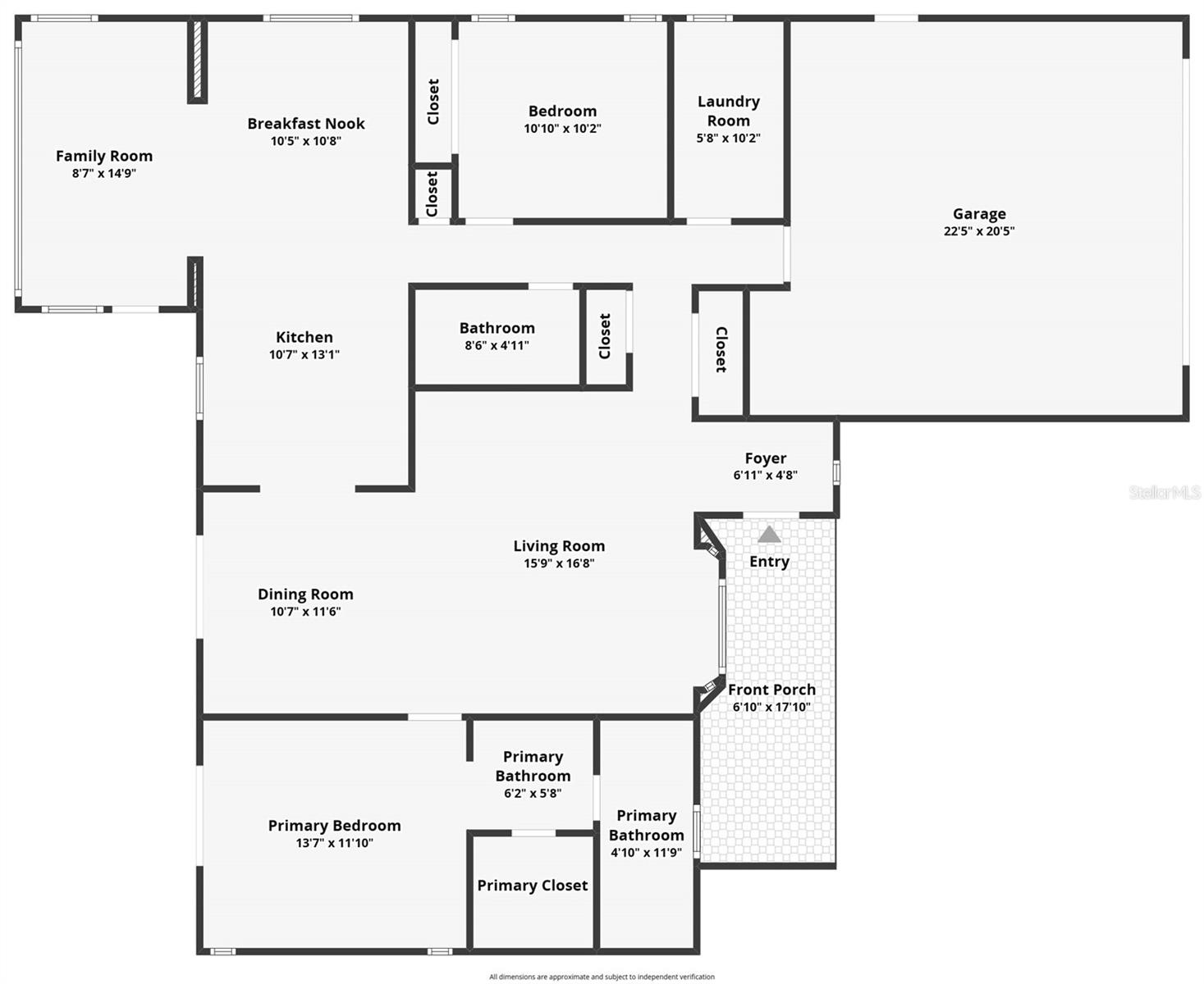 41st Court along right side of diagram