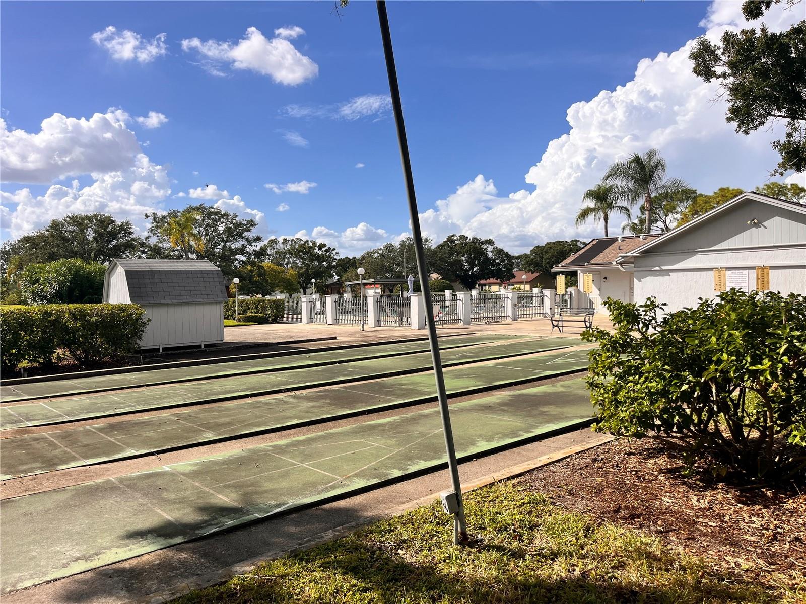 Shuffleboard courts