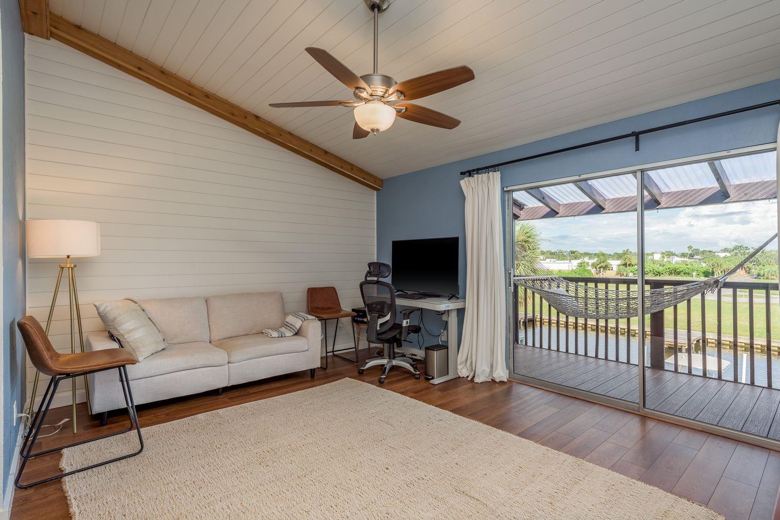 Traditional Master Bedroom w/ Balcony overlooking the water!