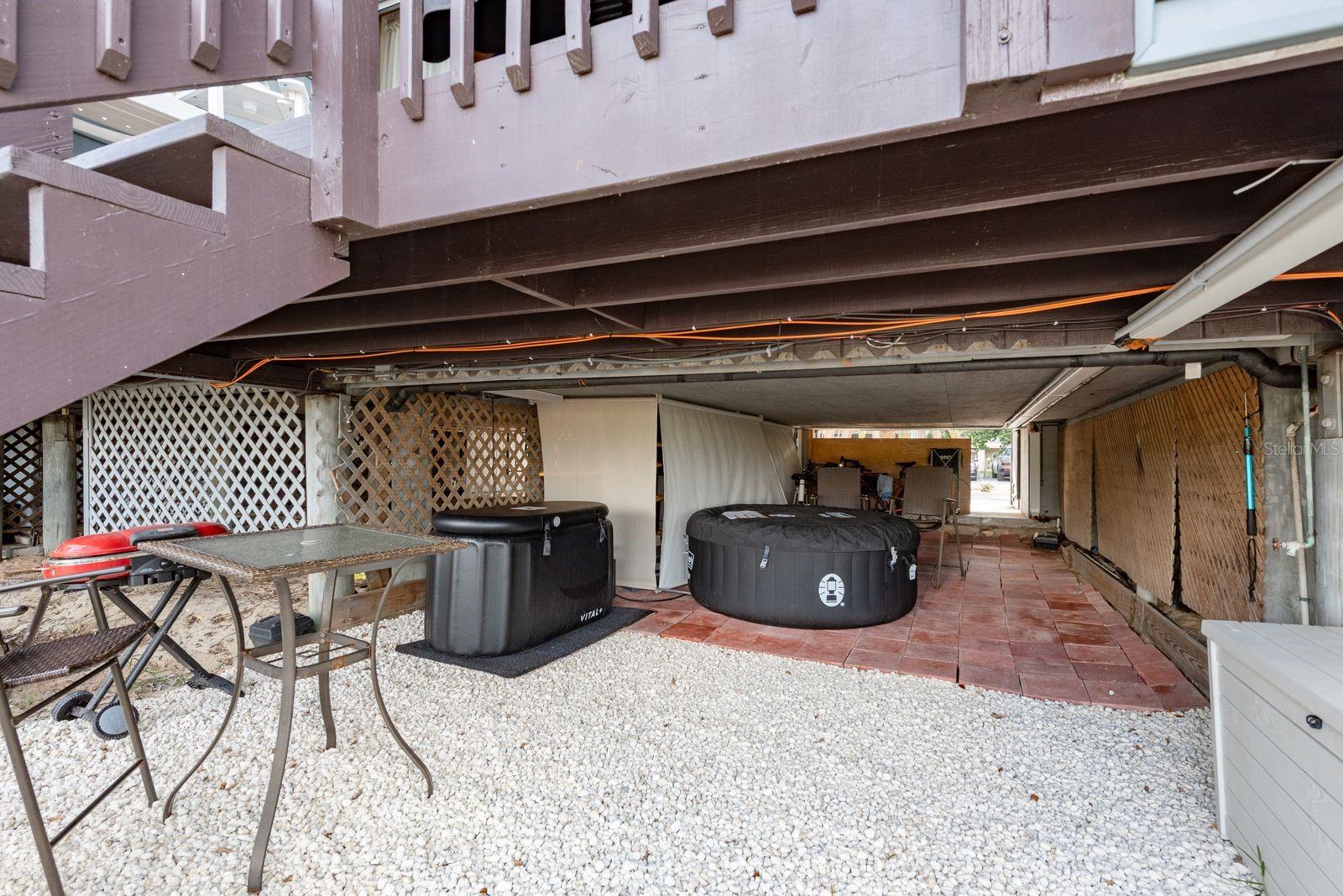Lower Level Spa / Entertaining / Storage Space