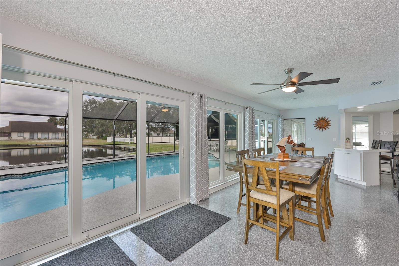 Florida living at its best.  Enjoy the sun, the pool and all of the wildlife that lives in the area.