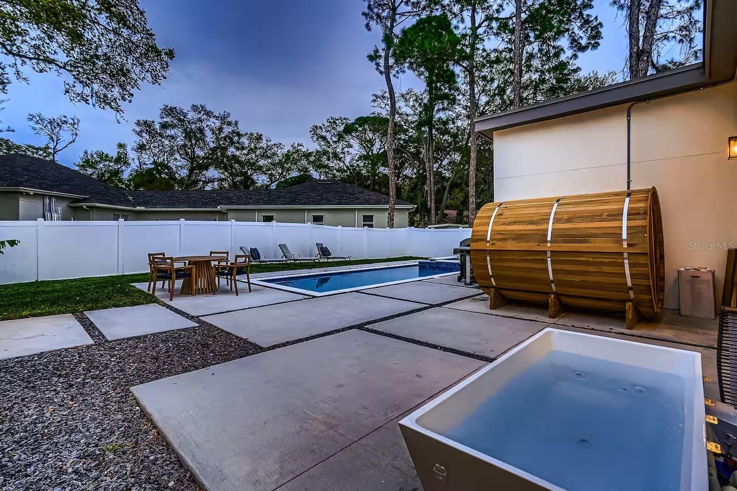 Pool, Spa, Sauna and Cold Plunge Tub