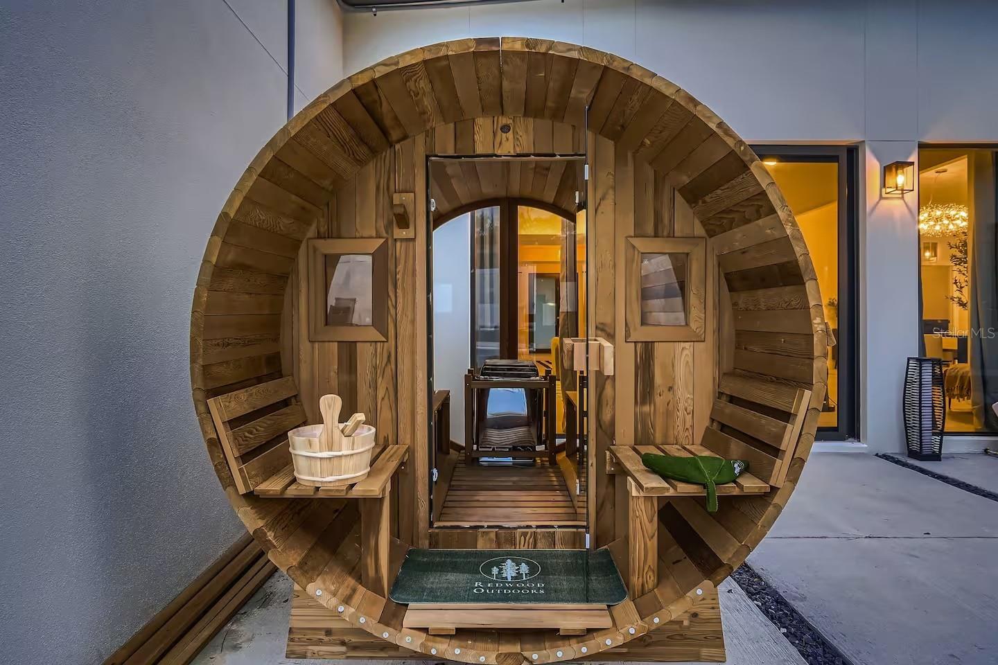 Sauna Steps Away From Great Room
