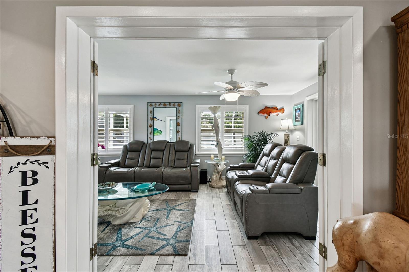 Entry from Great room to Family Room