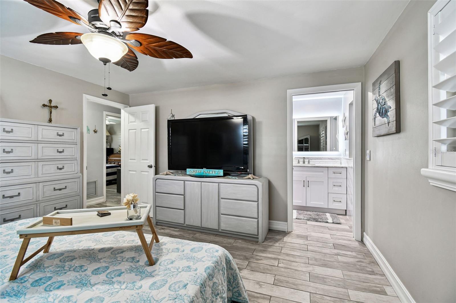 Primary Bedroom with entry to bath