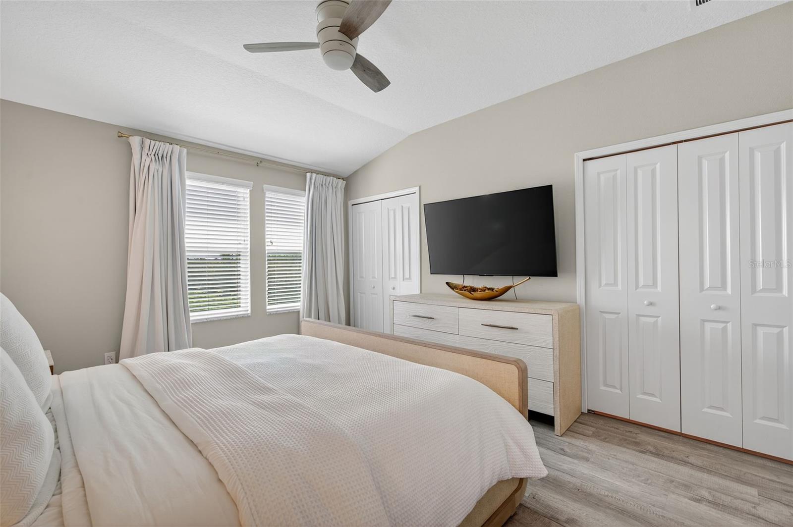 Primary Bedroom with Dual Closets