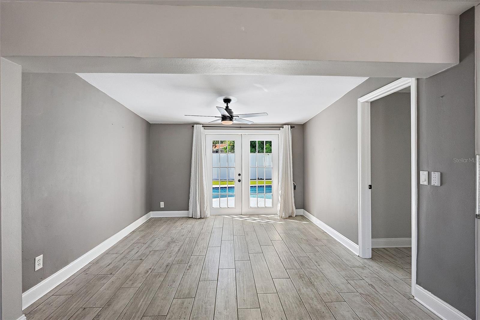 French Doors to Pool