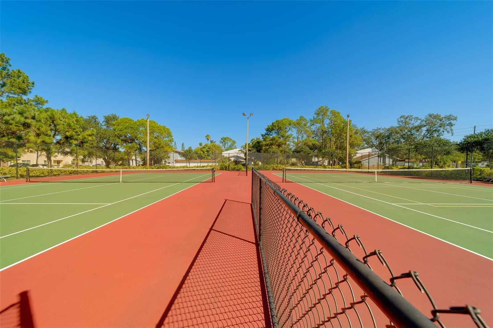 Community tennis court
