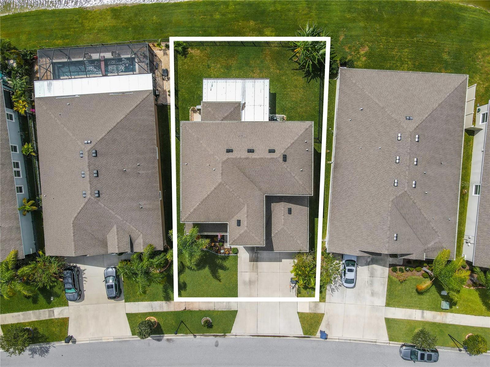 Aerial view, approx. lot size, verify with public records
