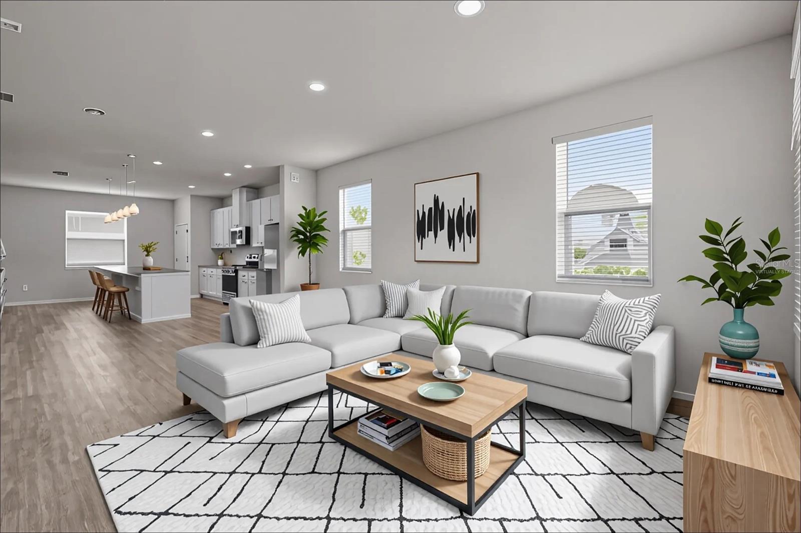Living Room - virtually staged