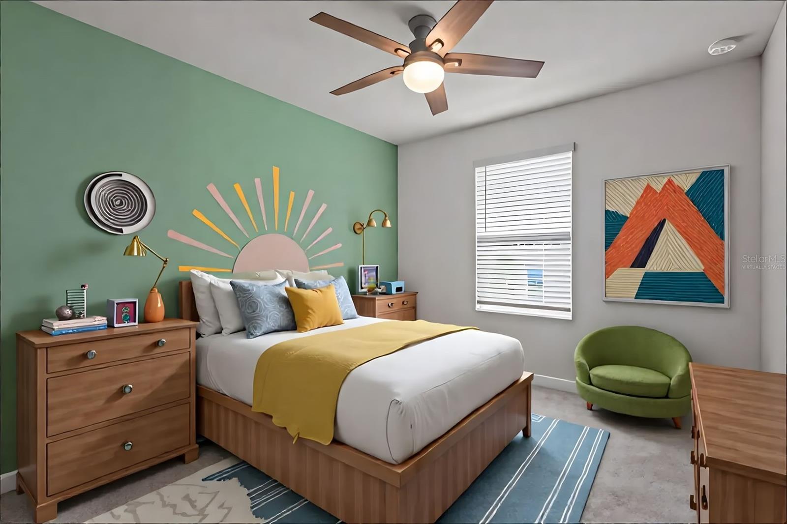 Bedroom 3 - virtually staged