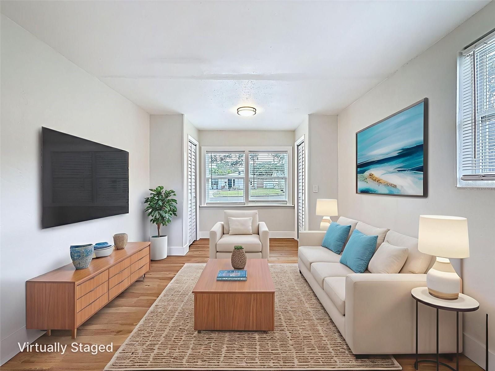 Bedroom 1 Option as living Room - virtually staged