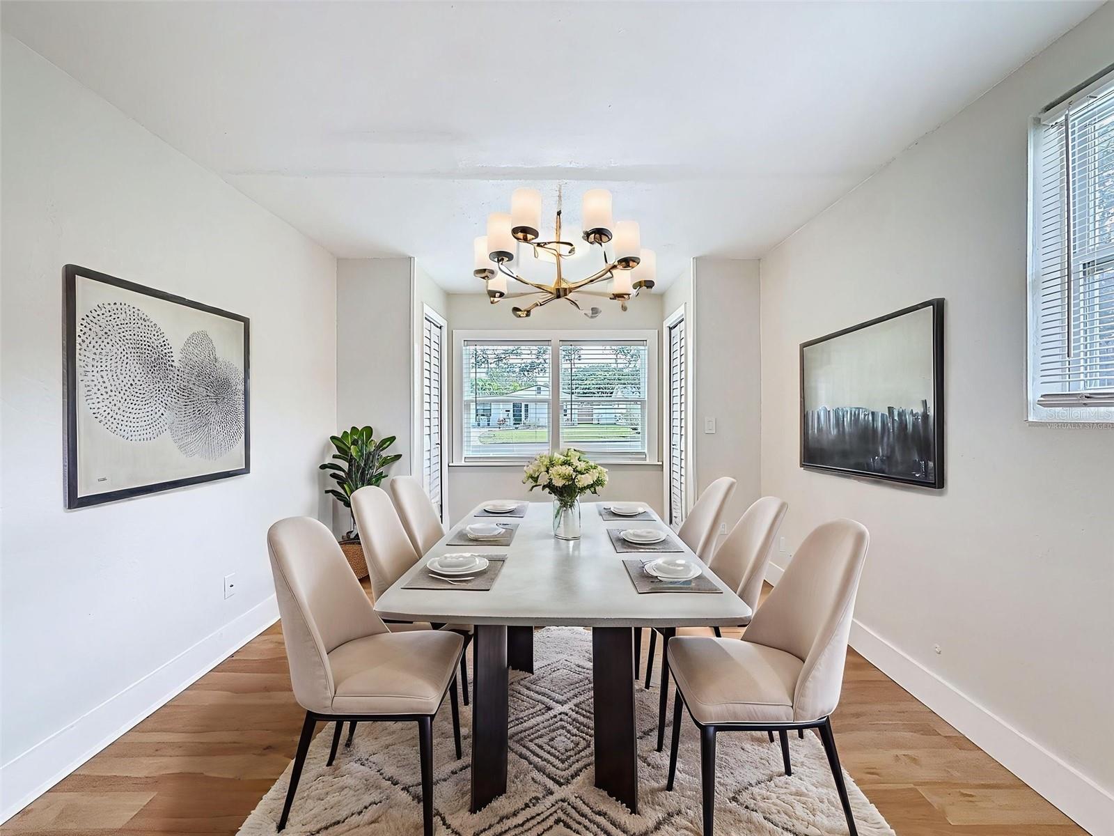 Bedroom 1 Option as Dining Room virtually staged