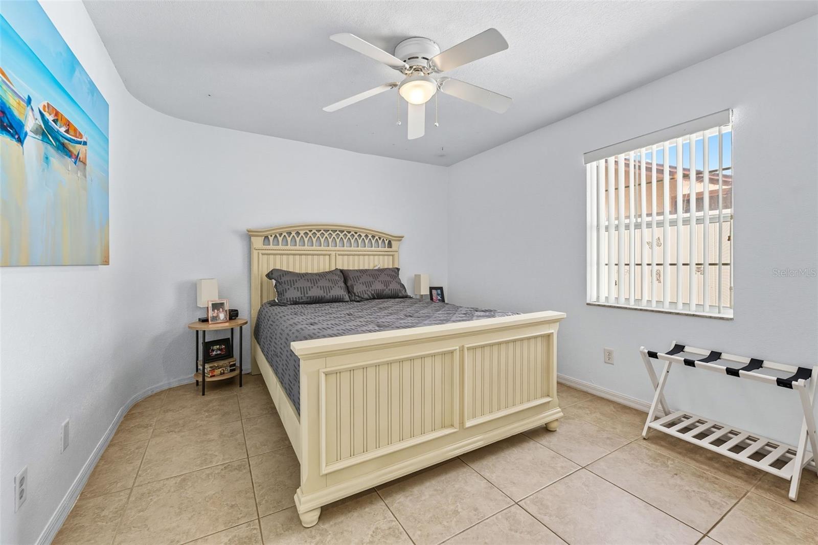 Bedroom #2 with Large Closet and Ceiling Fan!
