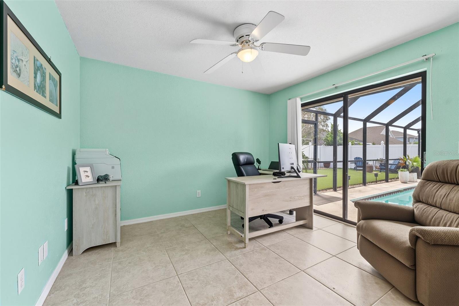 Bedroom #4/Office with Pool Access!