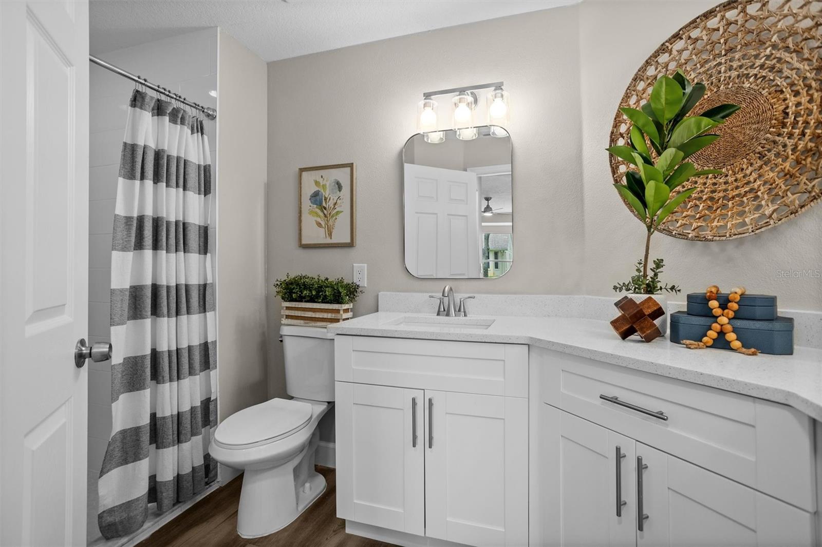 Newly Tiled Master Bath
