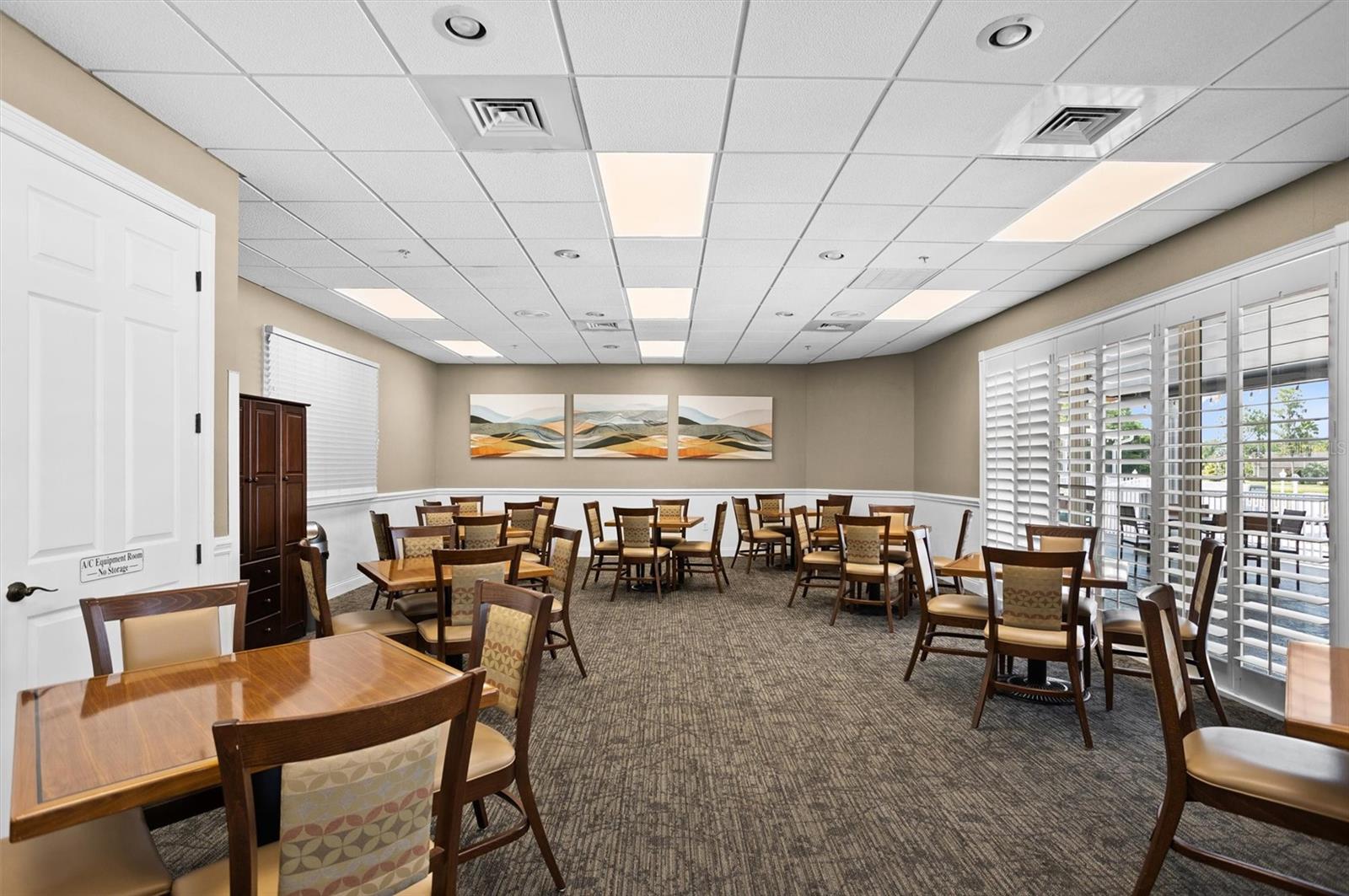 Card Room In Clubhouse