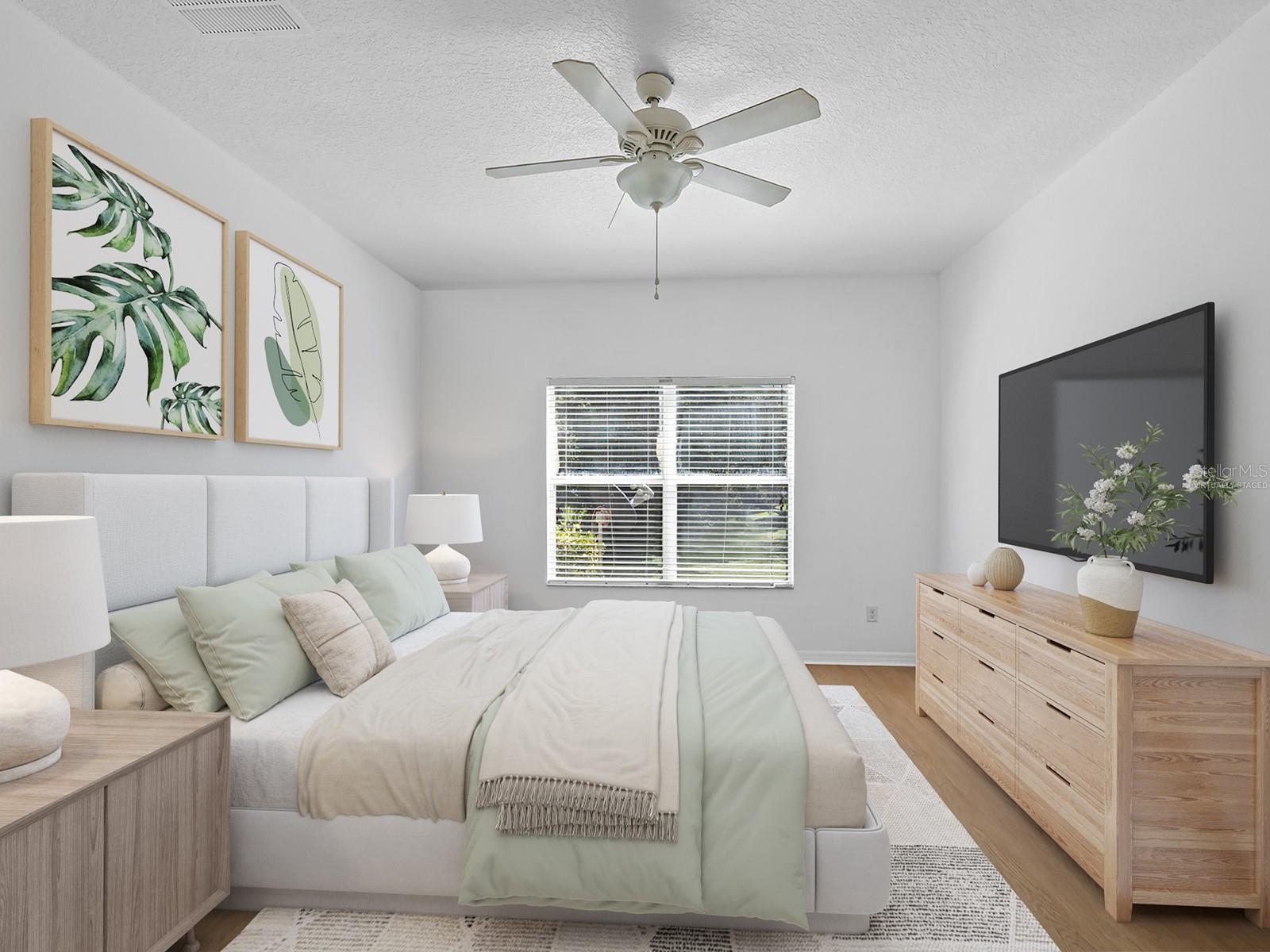 virtually staged bedroom 2