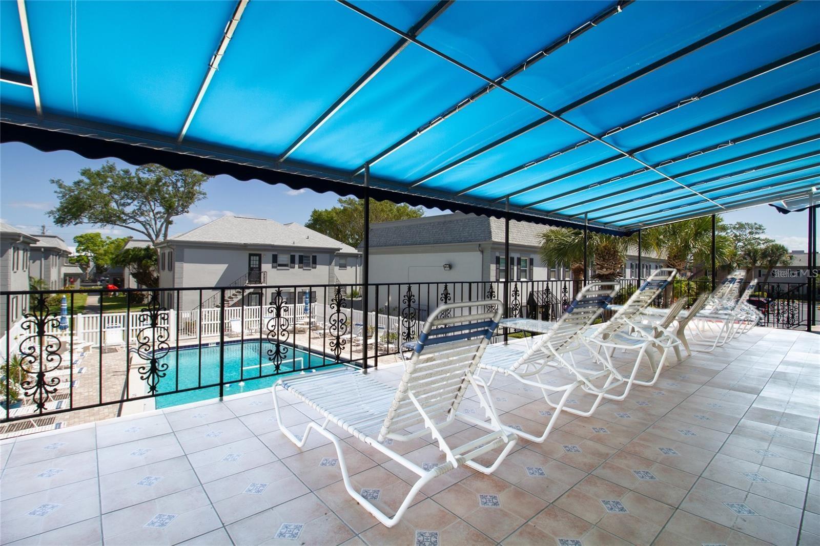Clubhouse Patio Overlooking Pool