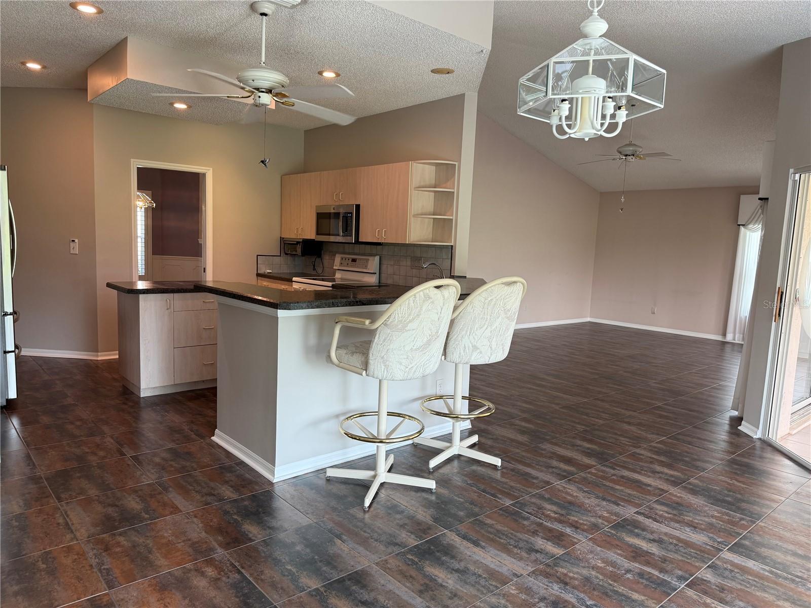 Dining Room to left while furnished.