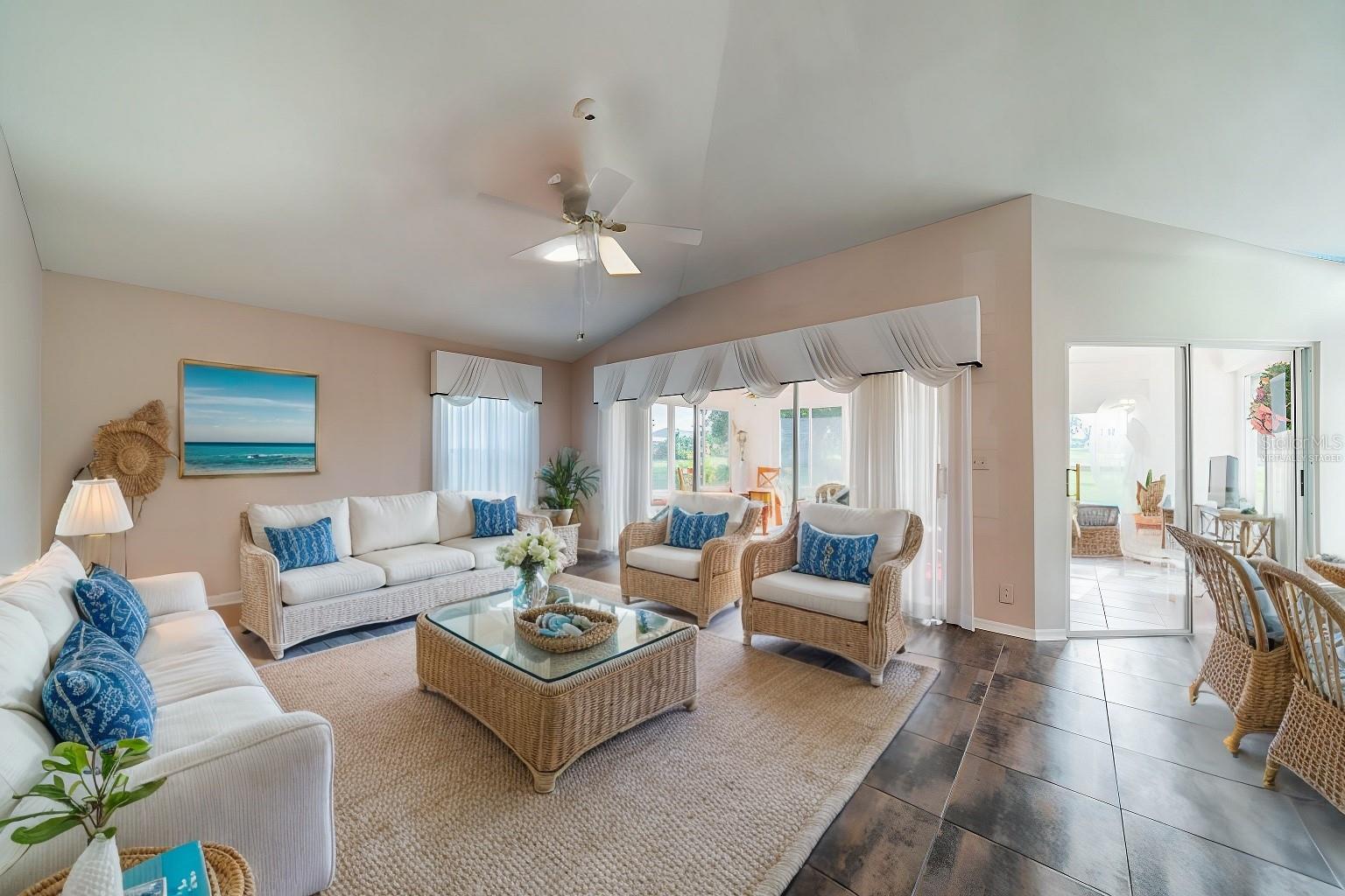 Living Area Virtually Staged