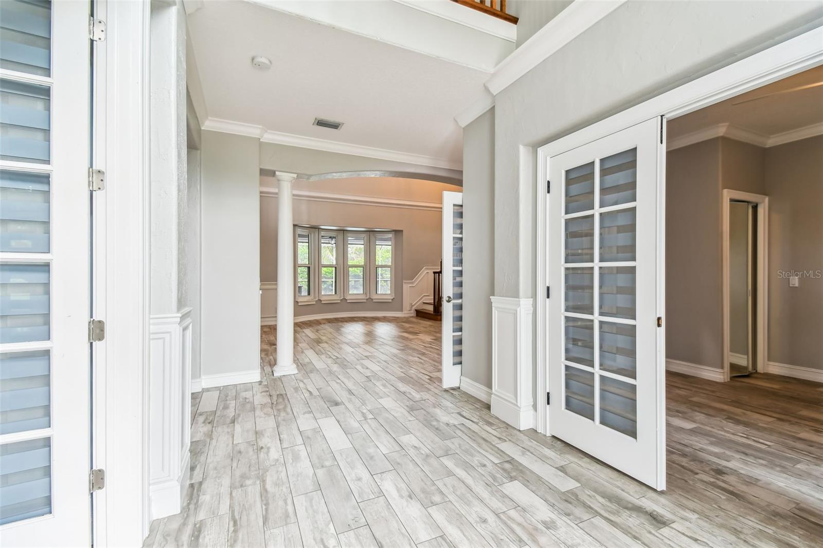 Foyer to office (previous dining room)