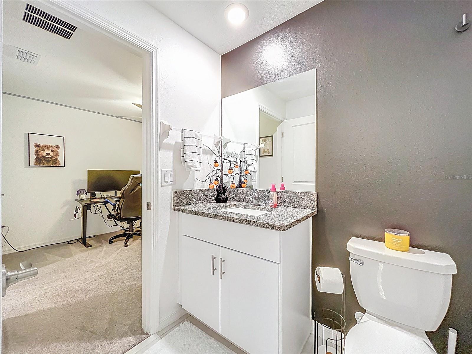 Jack and Jill Bathroom between bedroom 2 & 3