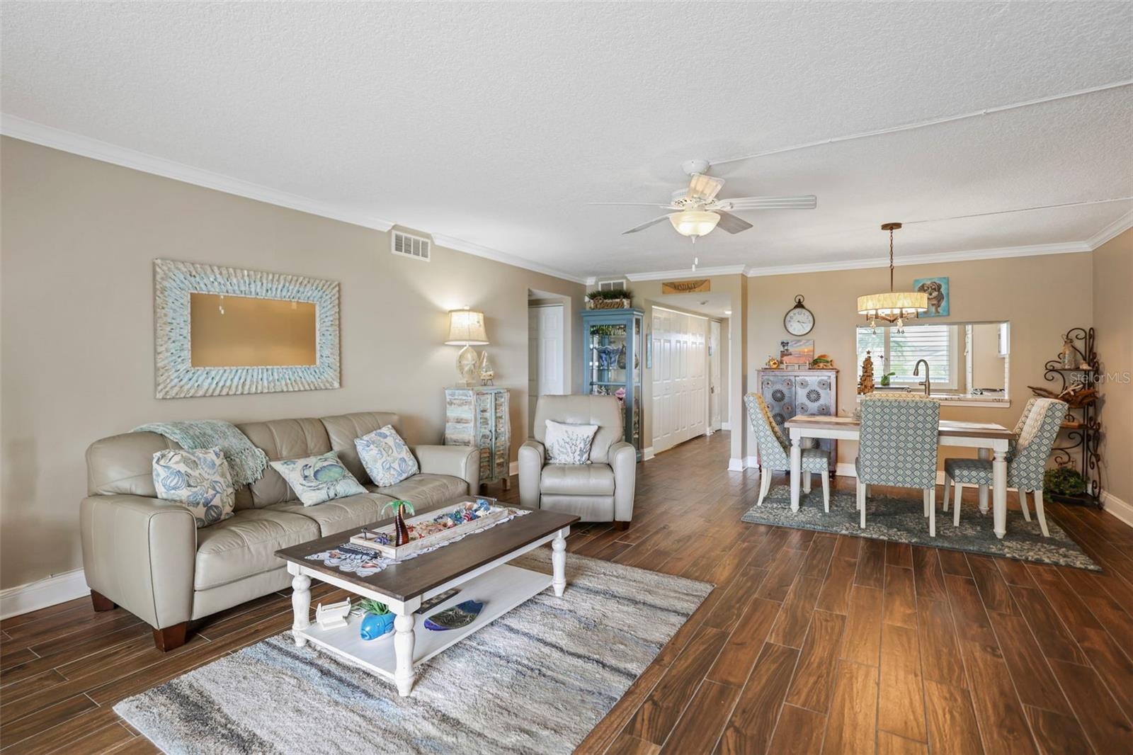 Great Room Open To The Dining Area