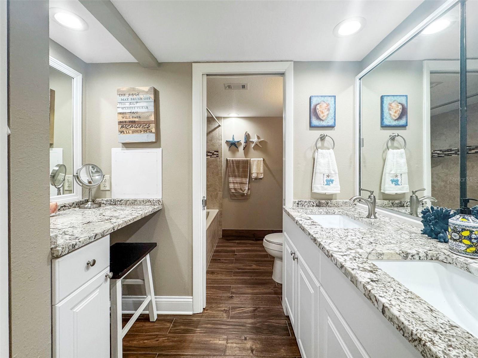 Primary Bathroom With Dual Sinks