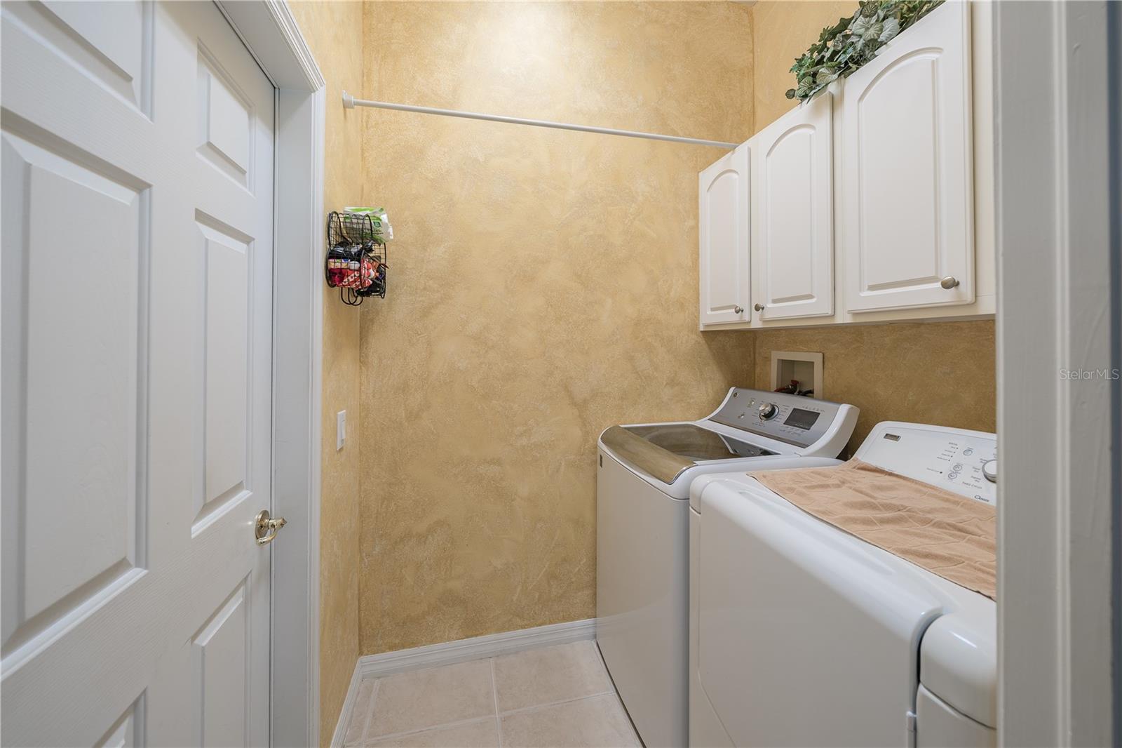 Laundry Area with the Washer & Dryer